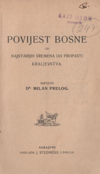 Povijest Bosne od najstarijih vremena do propasti kraljevstva